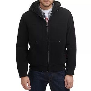 NWT Men's Levi's Canvas Workwear Sherpa-Lined Hooded Bomber